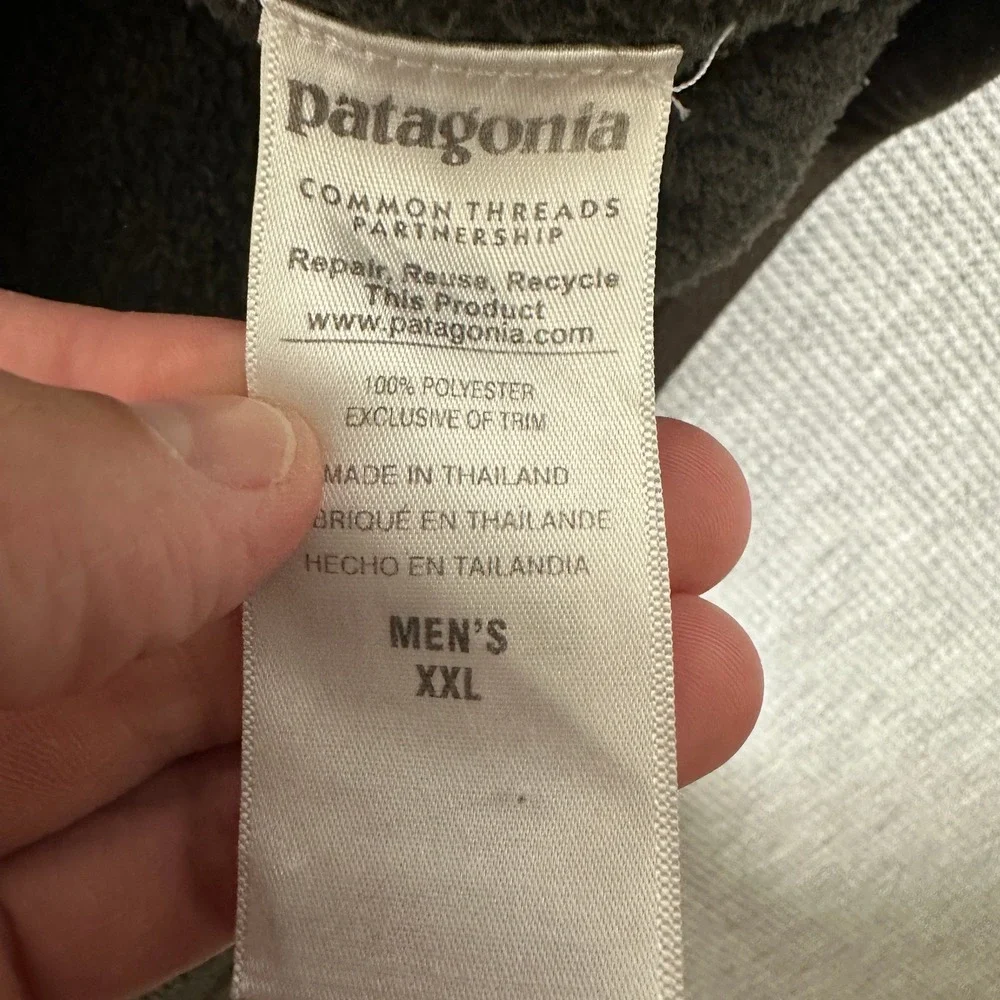 Patagonia Better Sweater 1/4 Zip Fleece Pullover Gray Brown Heather Mens XXL